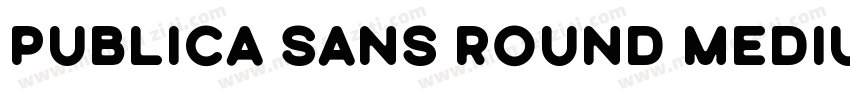 Publica Sans Round Medium字体转换